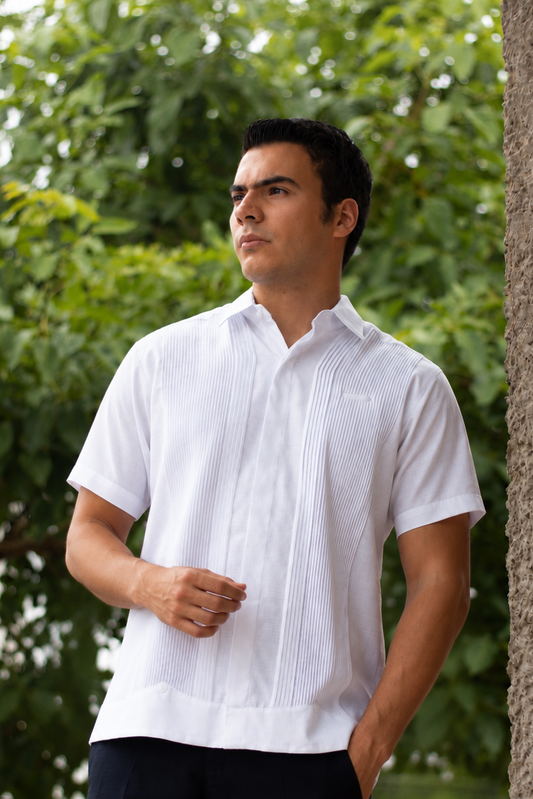 Guayabera Presidencial Manuel Blanca