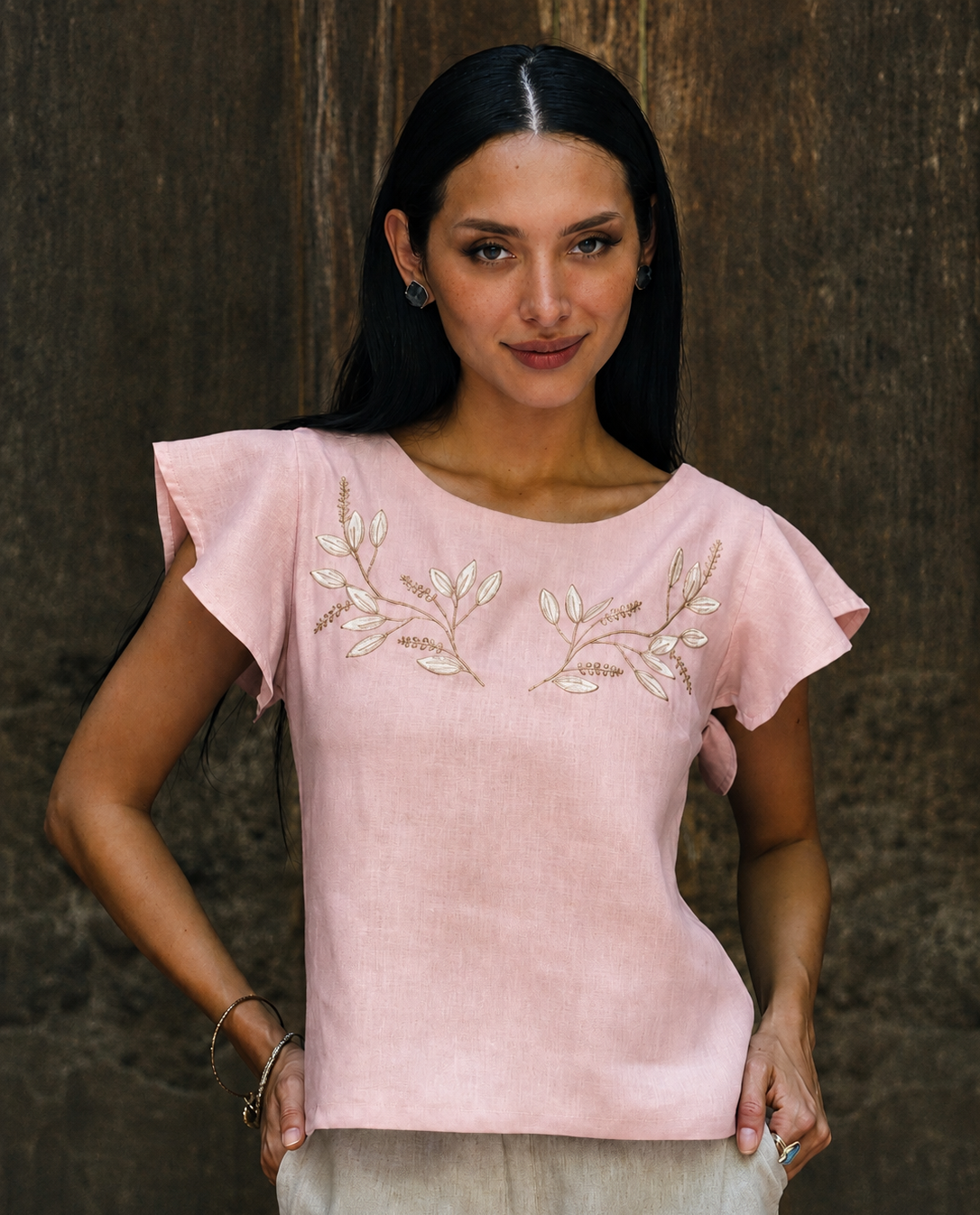 Blusa Aurora Rosa Pastel