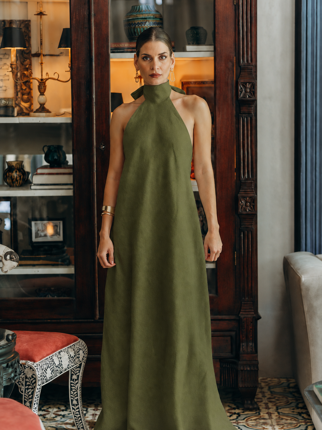 Vestido Cabo Verde Olivo