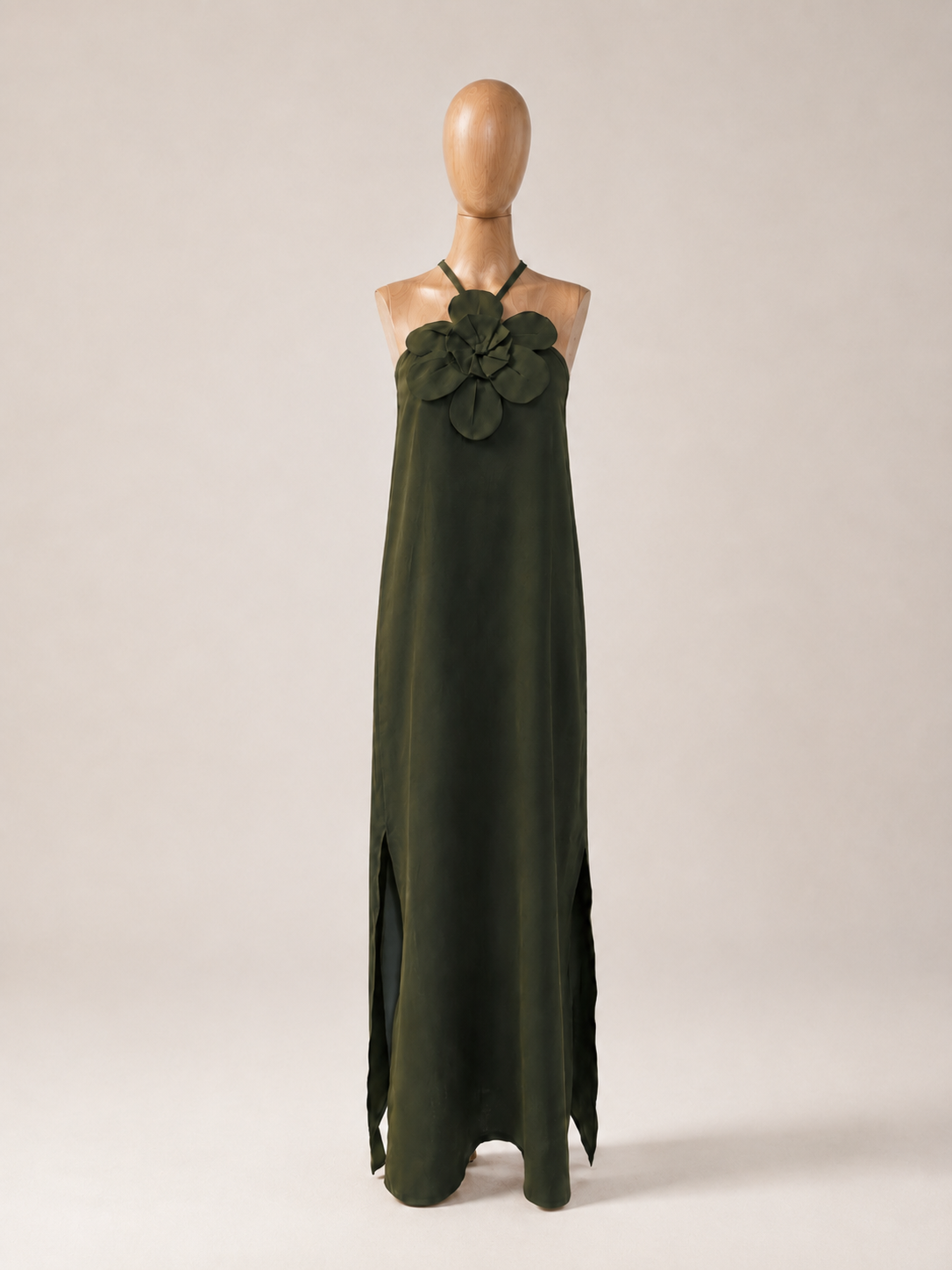 Vestido Flora Olivo