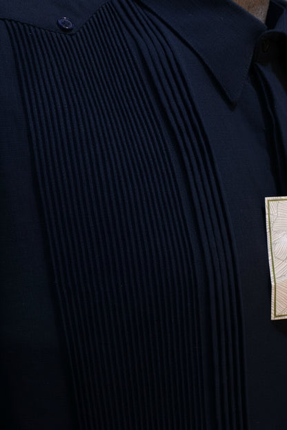 Guayabera Presidencial Manuel Azul Marino ML