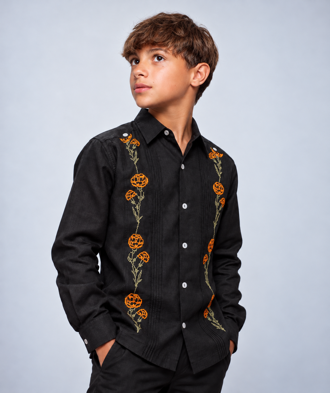 Guayabera Cempasúchil Niño