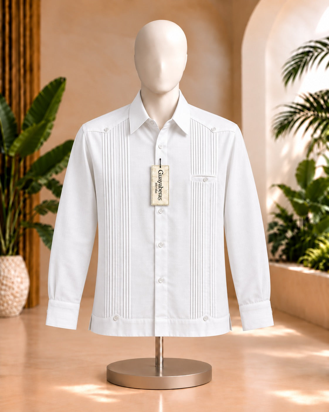 Guayabera Presidencial Meridanas Blanca ML