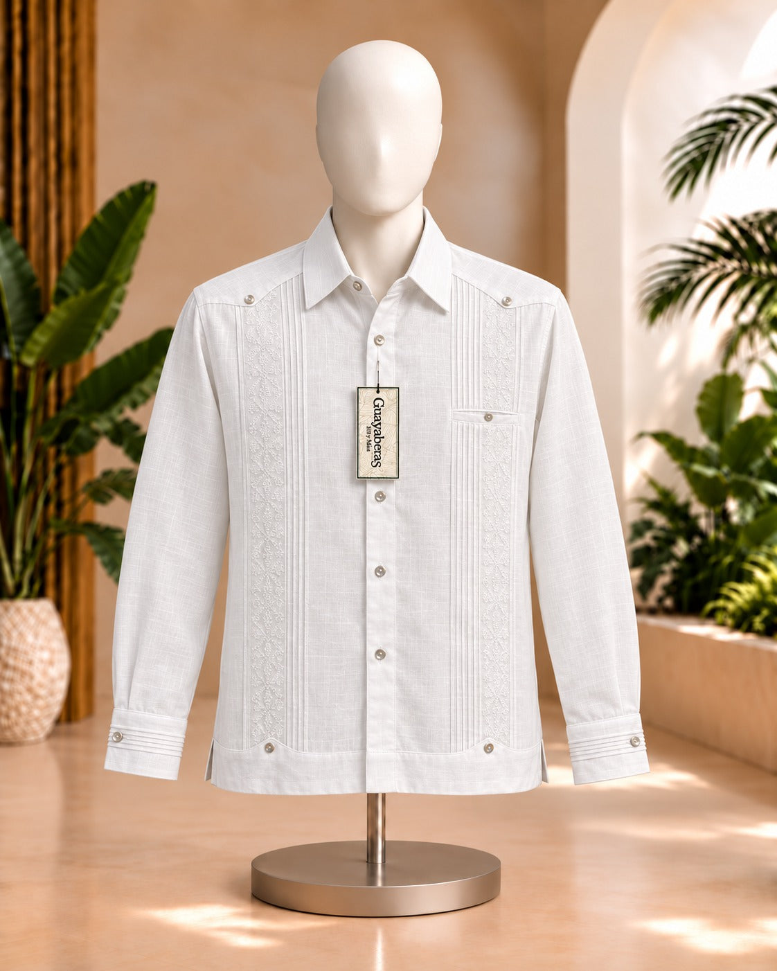 Guayabera Arturo #31 Blanca ML / Blanco