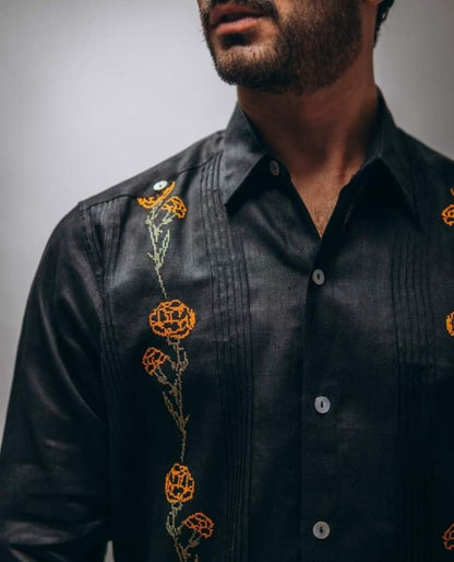 Guayabera Cempasúchil