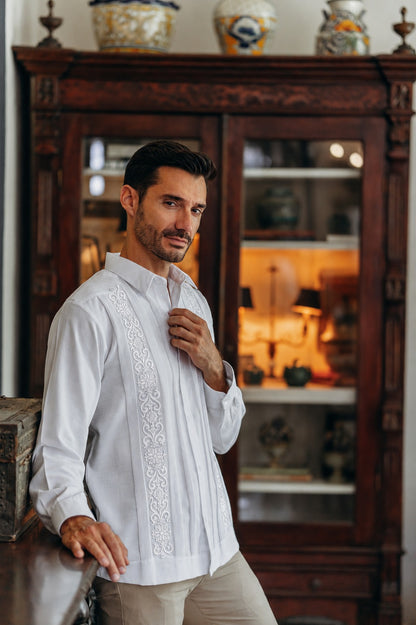 Guayabera Fernando #590 Blanca ML / Blanco