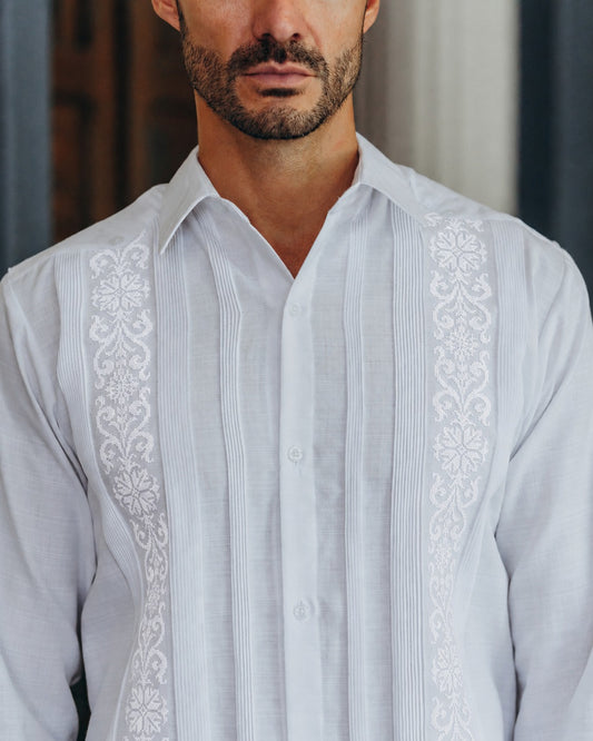 Guayabera Fernando #590 Blanca ML / Blanco
